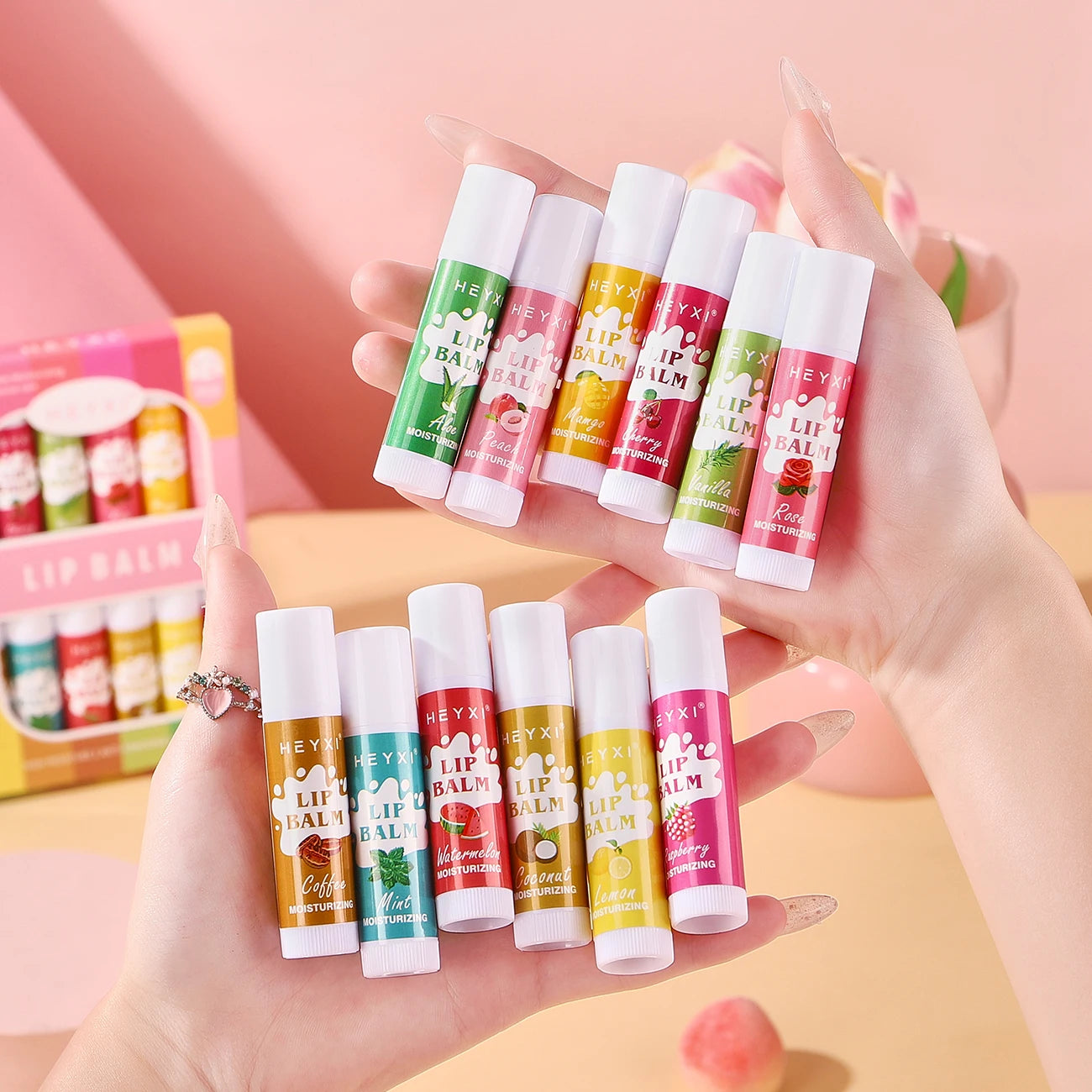 Lipstick Fruity Nourishing Lip Care 24-Hour Long-term Moisturizing Qme