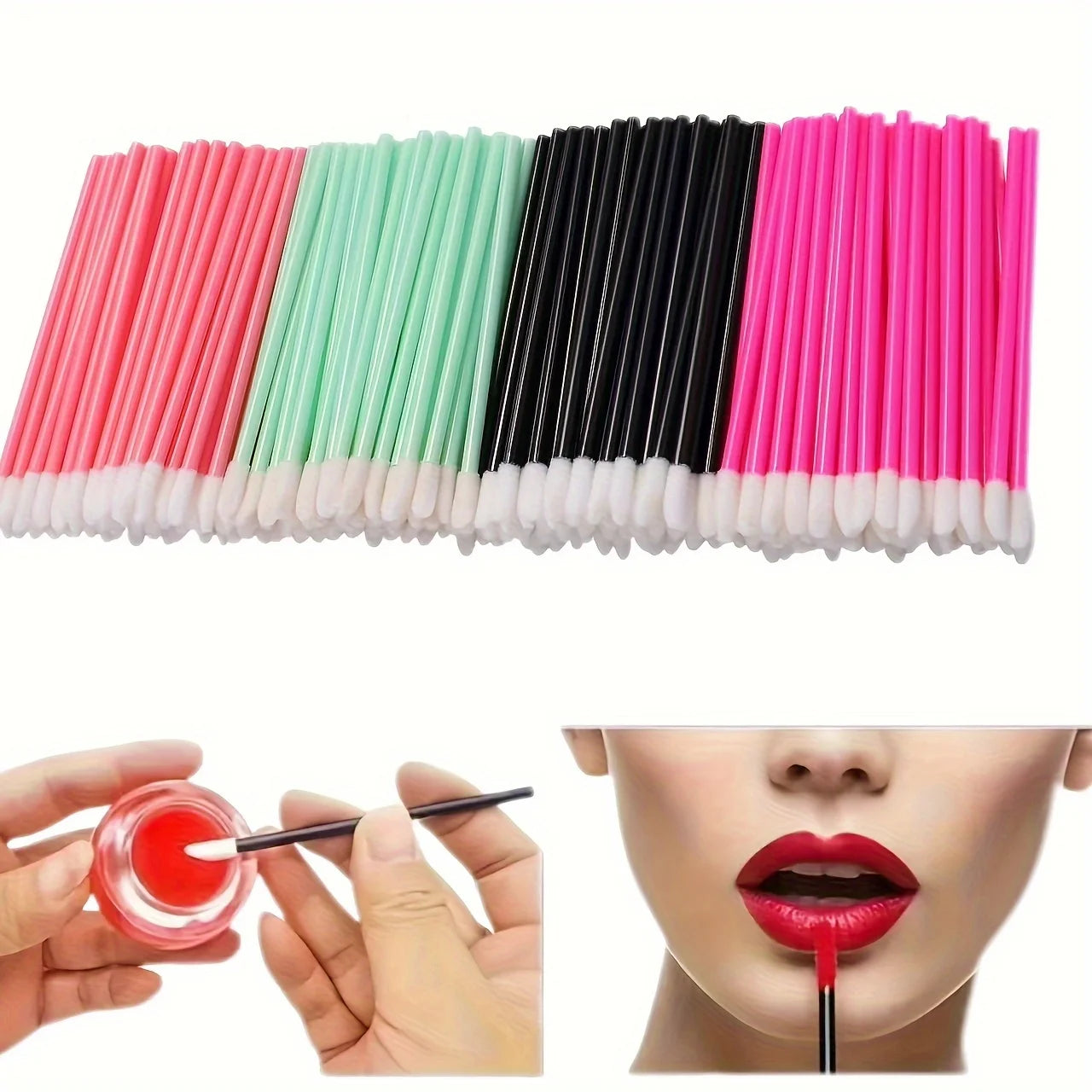 Lip brush stick / eyelash brush, eyebrow comb, lipstick applicator and facial mask applicator, odorless, Qme Default Title