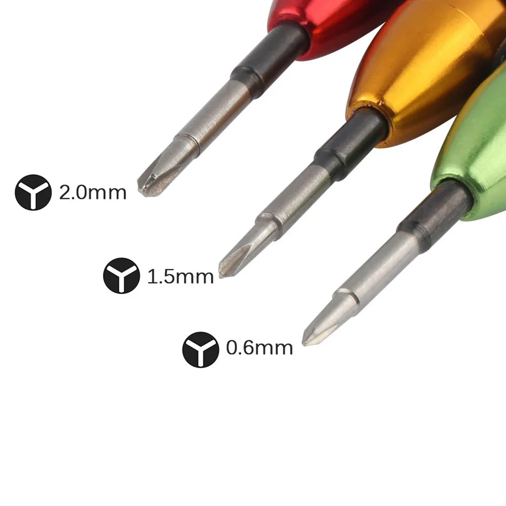 Phone Repair Screwdriver Multifunktion Tool For Phone For Watch Kit Y0.6/Y1.5/Y2.0 Aluminum Alloy High Quality Qme
