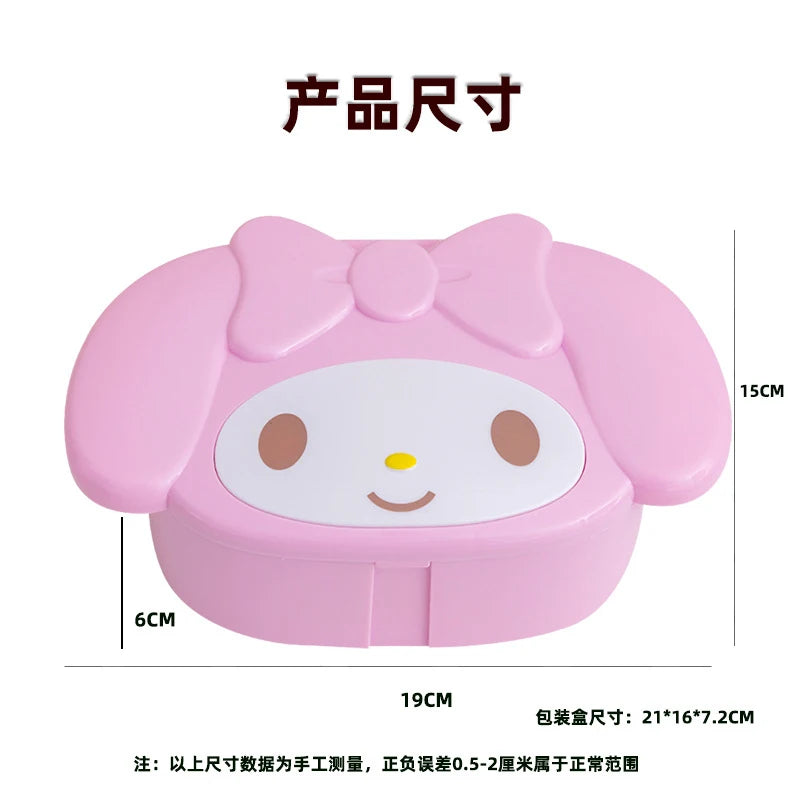 Hello Kitty Kuromi Jewelry Box Small Plastic Student Holiday Gifts Qme