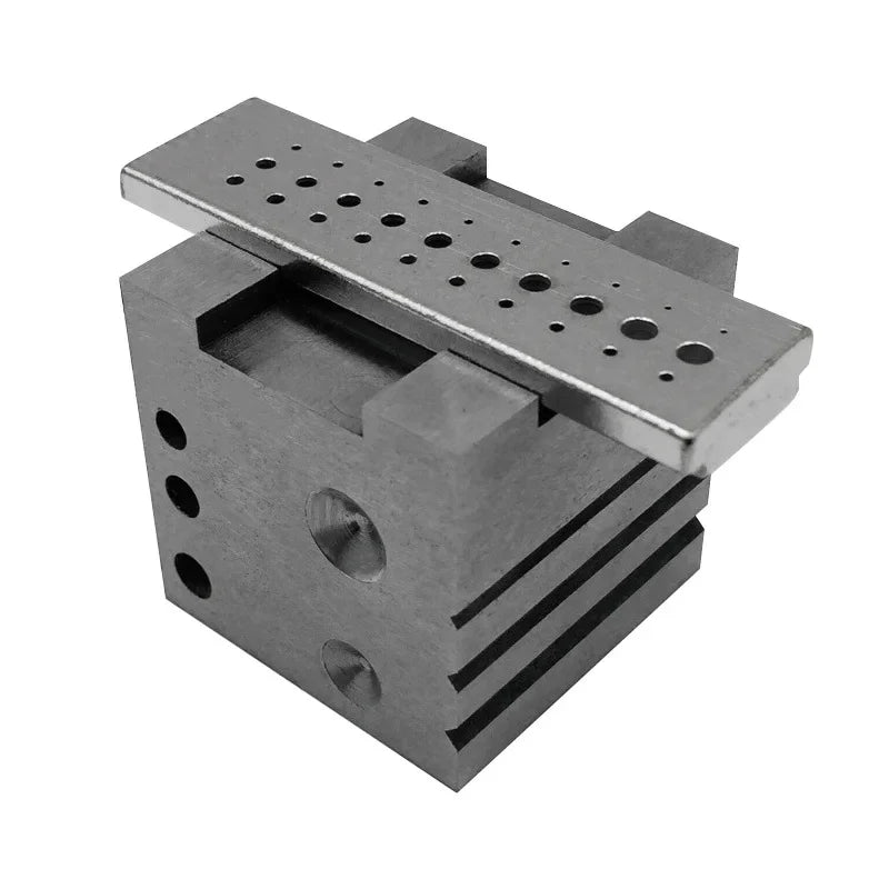 30 Holes Drilling Stakes Base,Assort Size Hole Aluminum Alloy Drill Holder Watch and Jewelry Drill Tool for Watchmakers Qme
