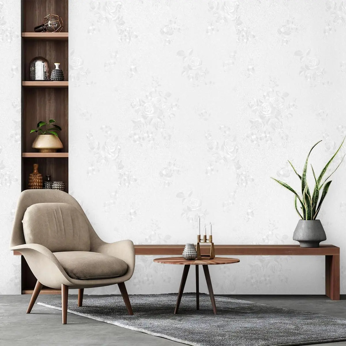 3D DIY Solid Vinyl Self-adhesive Wallpaper Walls Rolls Contact Paper Qme