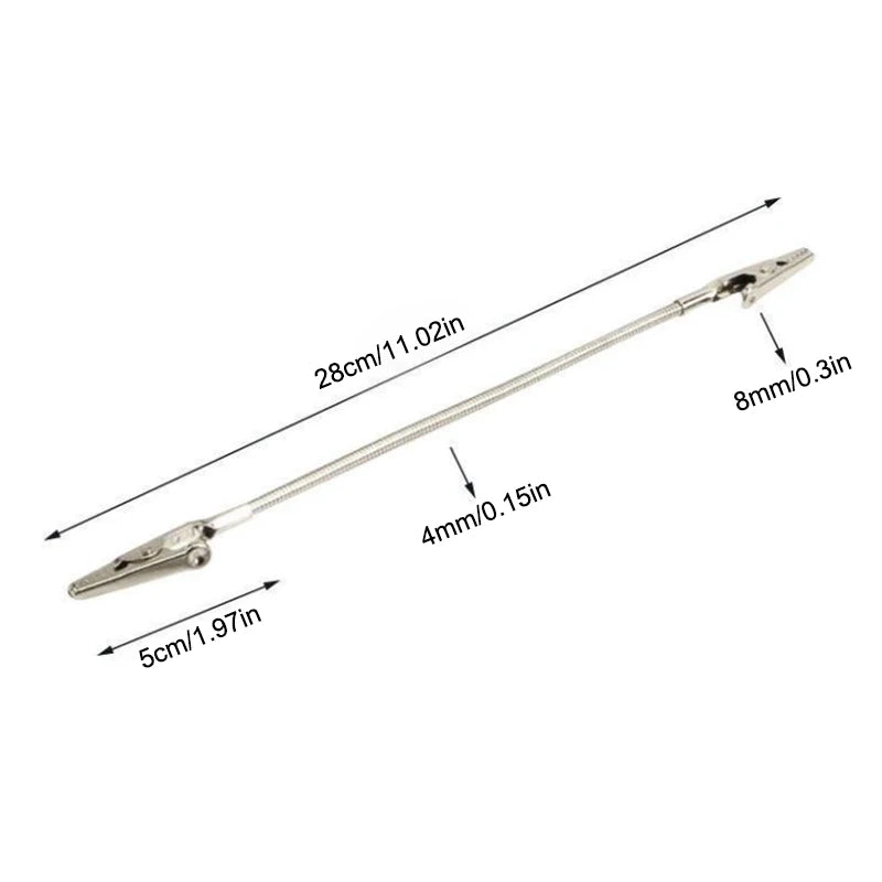 3pcs Double-ended Mosquito-repellent Incense Clip Universal Crocodile Clip Bracket Broken Incense Clip Extended Hose Qme 28cm