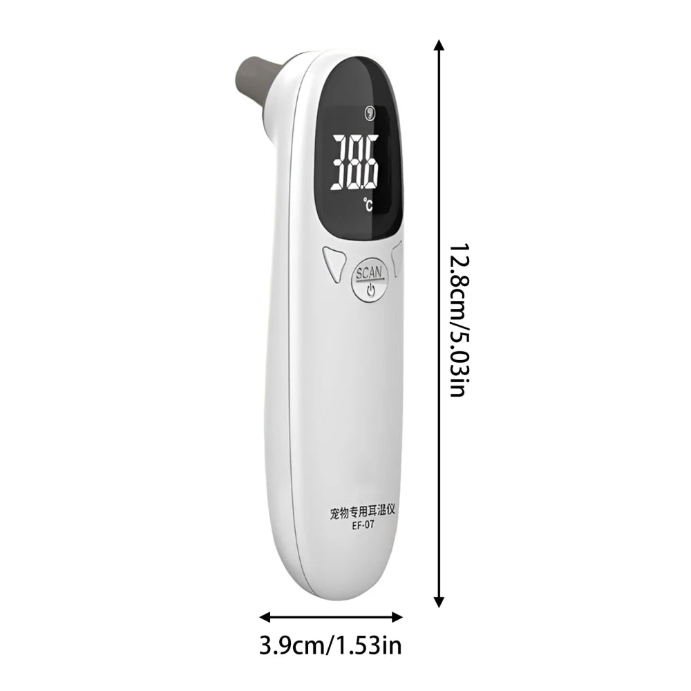Cat Thermometers Ear cat Dog Tech Supplies Puppy Thermometers Fever Detection Device For Pet High-Precision Accurate Led Display Qme As Picture