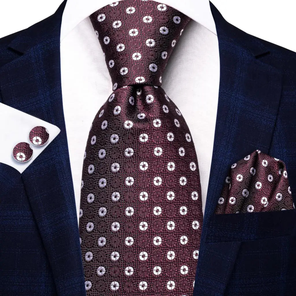 Blue Business Solid Plaid Striped Men's Tie Necktie Ties Men Formal