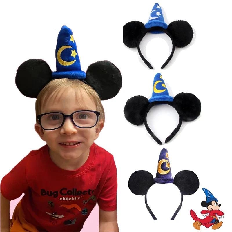 Mickey Mouse Plush Magic House Fashion Headwear Cosplay Decoration Christmas Party Cloth Hair Band Adult/Children Qme