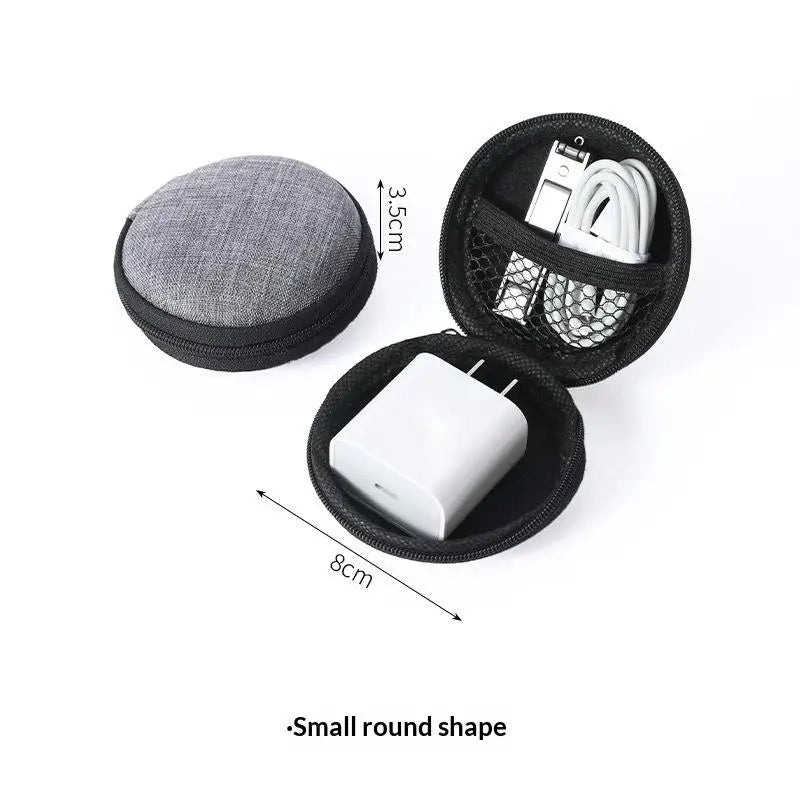 Mini Portable EVA Storage Bag Pouch Carrying Zipper Earphone Case Qme A2