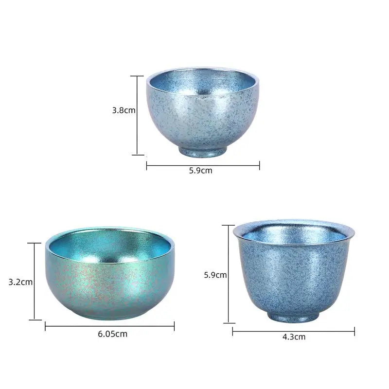 Pure Titanium Small Tea Cup Coffee Outdoor Portable Camping Tableware Qme