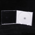 Transparent Bottom CD Box Empty Case PP Plastic Capacity 1-2 Discs Qme A3