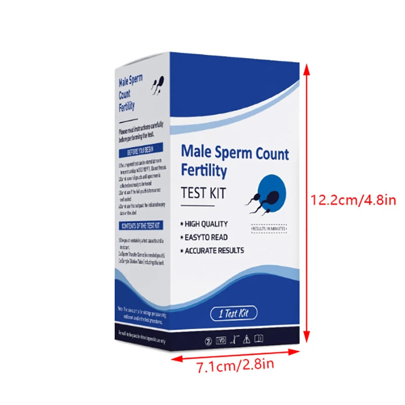 Easy To Use Sperm Count Test Sperm Count Analysis Quick Sperm Count Test 1 Box Qme 1set