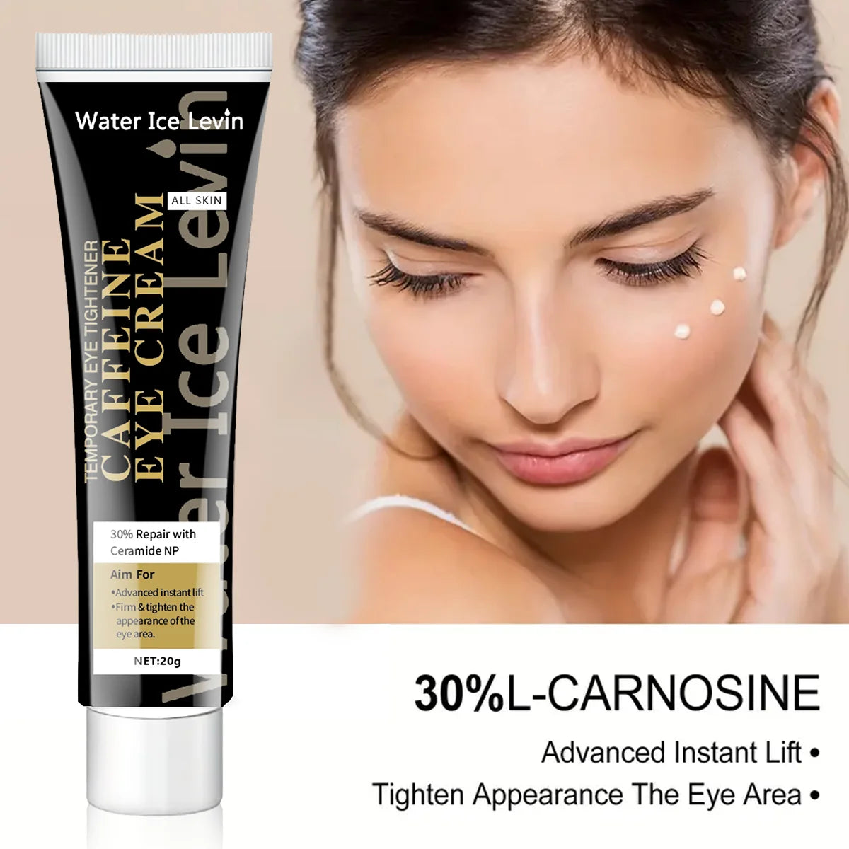 Caffeine Eye Cream to Lighten Dark Circles and Tighten Skin Instant Eye Repair Essence Eye Beauty Treatment Qme