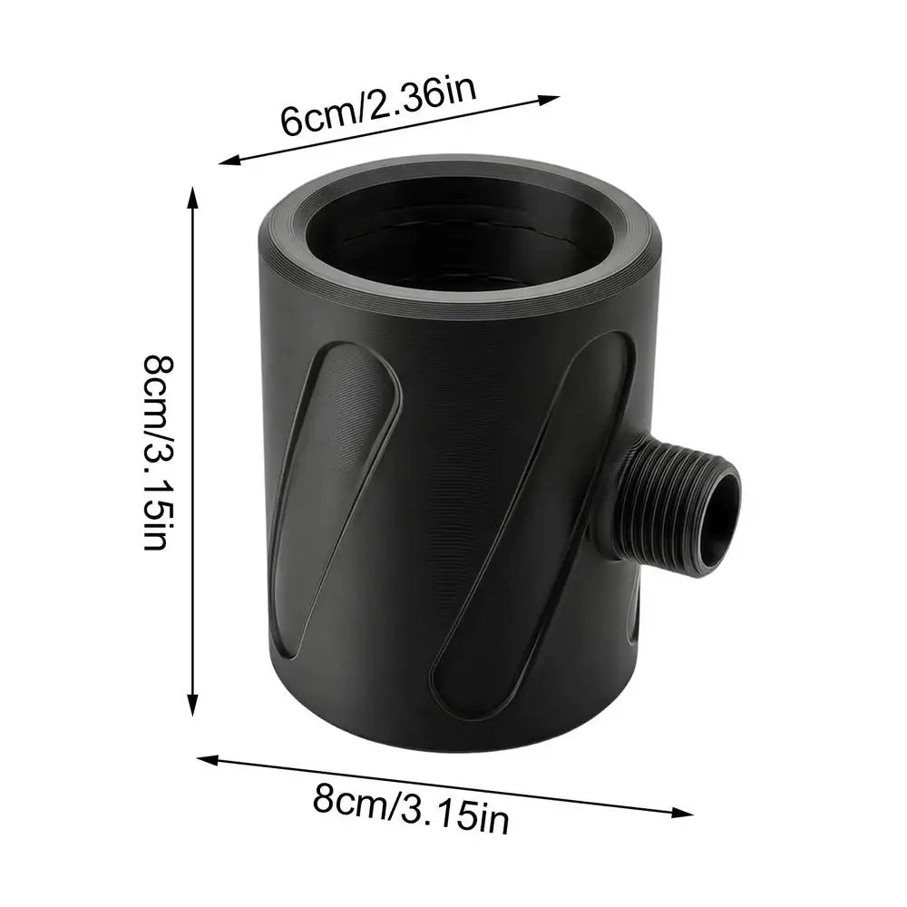 Men's Bathroom Shower Head High Pressure Wide Coverage Coarse Hole Handheld Bathroom Shower Head for Home Apartment Adults Qme Black