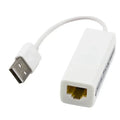 Network Card Lan Adapter for Tablet / PC / Laptop, 10/100Mbps USB 2.0 To RJ45 Qme 1pcs