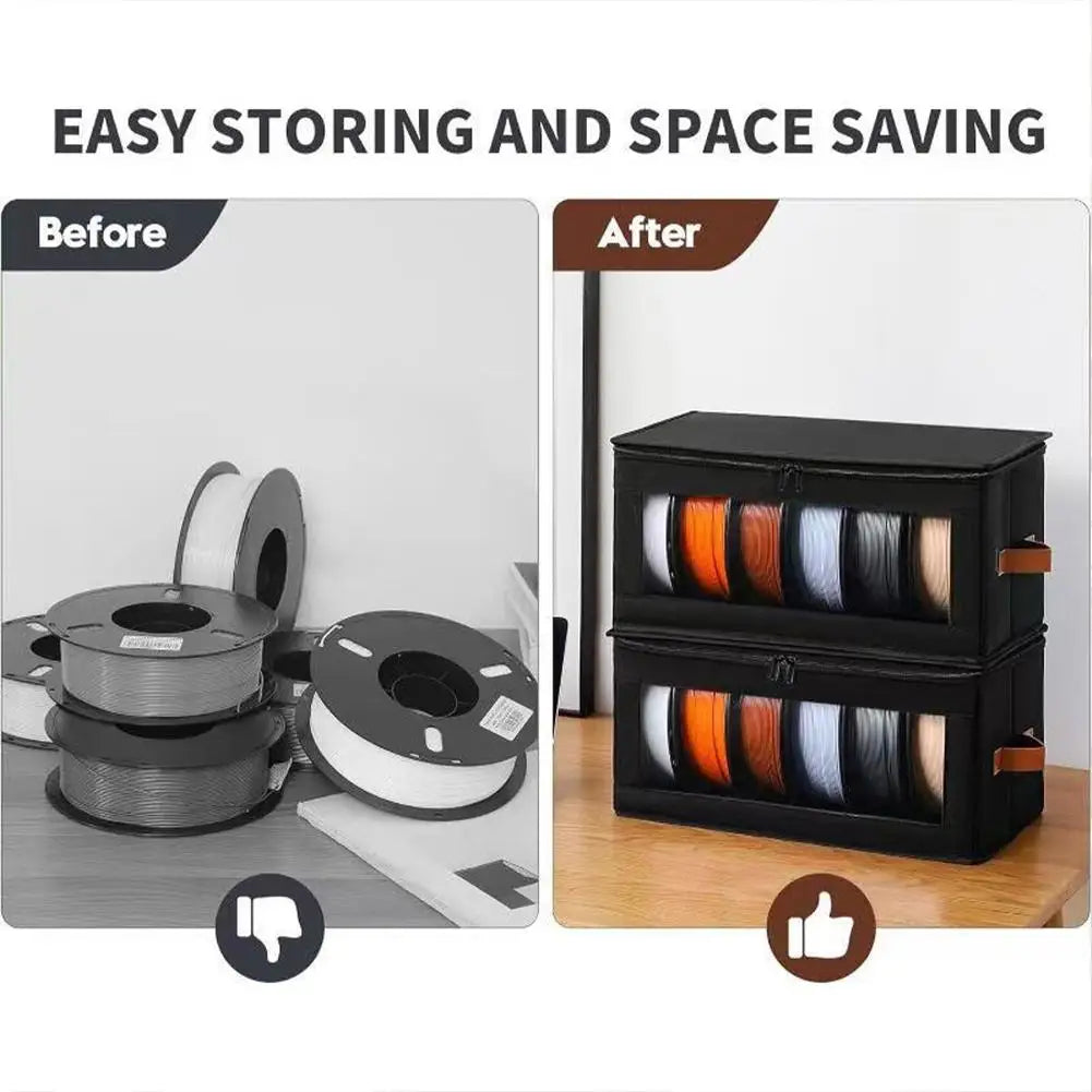 3D Printer Holder Rack Filament Storage Containers Box Home Office Qme