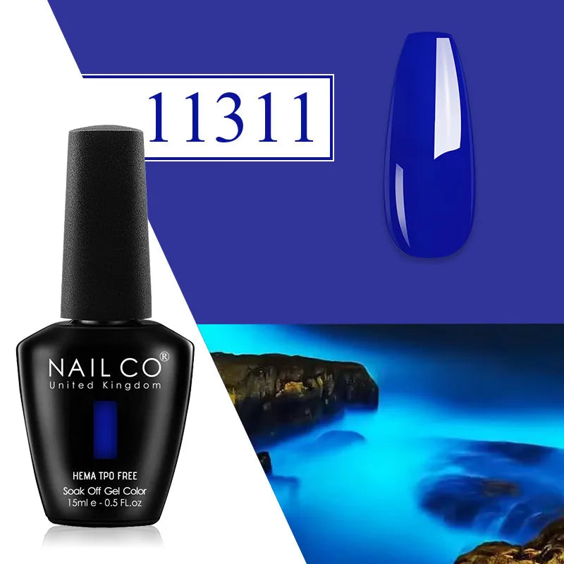 NAILCO Plum Gel Nail Polish Matte Coat Autumn Winter Semi Permanent