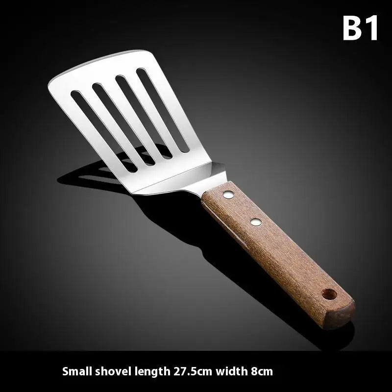 Stainless Steel Cake Spatula With Wooden Handle Cheese Shove Pizza Shovel Spatula For Cake Pizaa Baking Spatula Baking Tools Qme B1
