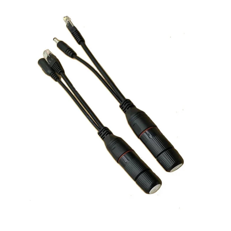 ESCAM 5PCS PoE POE Injector Splitter 12V 5.5x2.1mm Cable Connector Qme Default Title