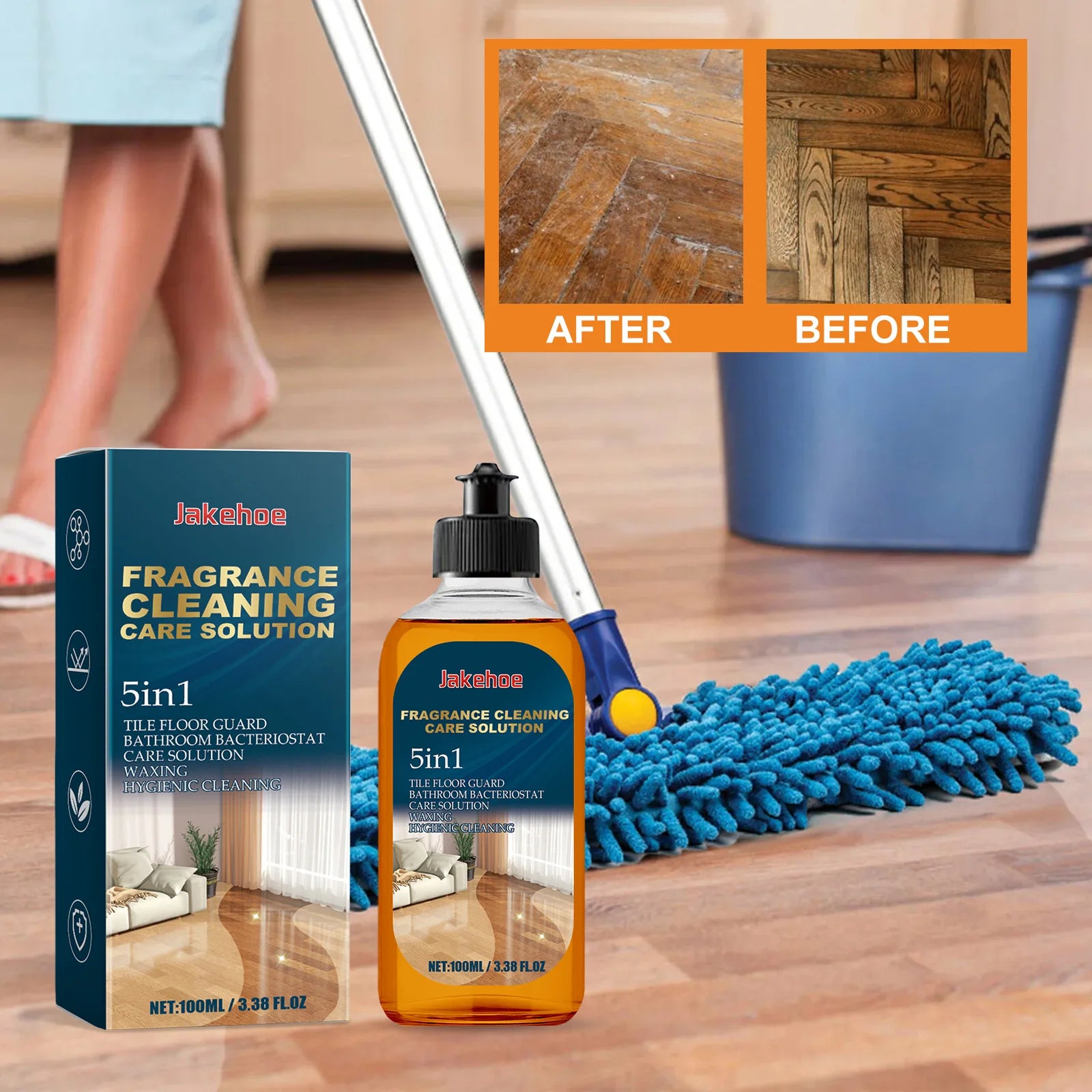 Floor Cleaning Agent Effectively Removing Stains Dust Quick Drying Prevent Slipping Repair Scratch Polishing Tile Cleaner Liquid Qme