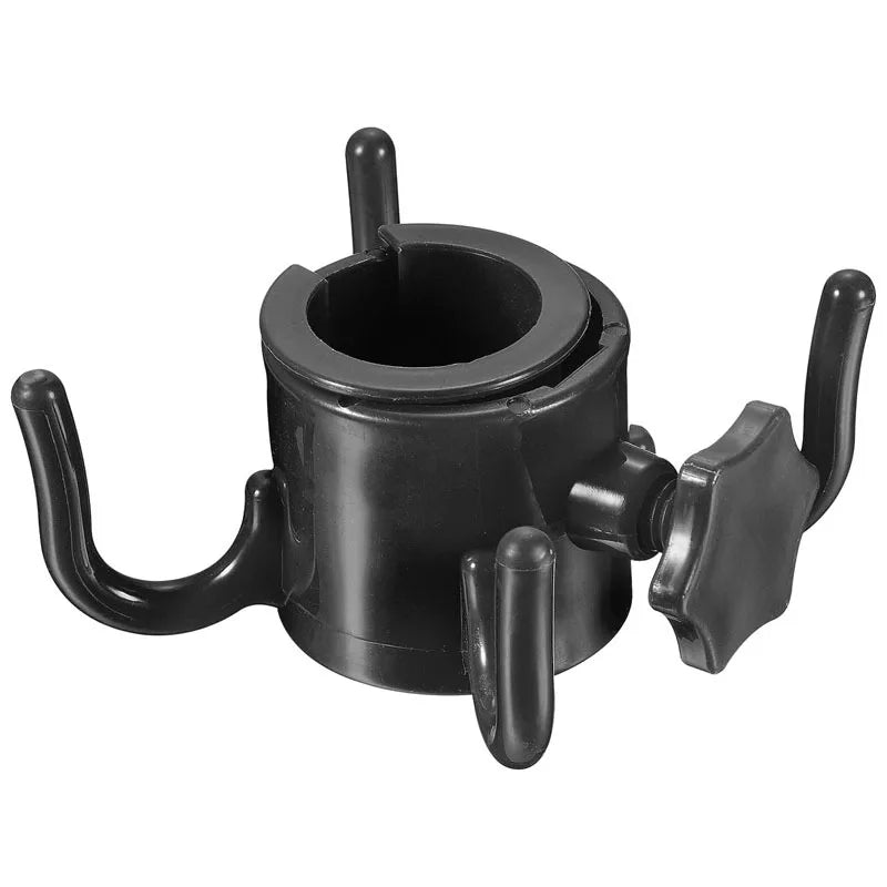 Outdoor Beach Umbrella Hooks Portable Camping Trip 4 Prongs Plastic Umbrella Hook For Towels/Clothes/Sunglasses/Bags-Accessories Qme Black
