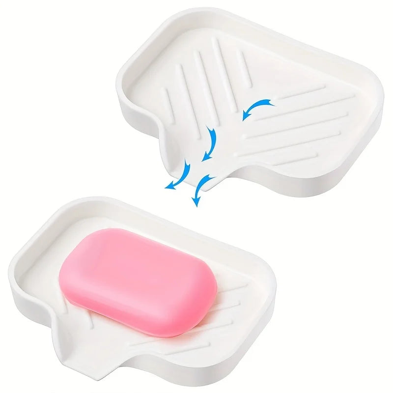 [Silicone Sink Organizer] Silicone Sink Organizer | 1pc Non-Food Contact Soap Sponge Holder | Waterproof Countertop Storage Qme