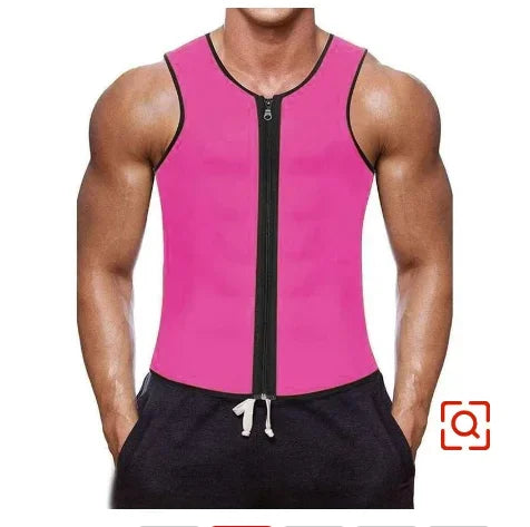 Men Body Shaper Waist Trainer Sauna Suit Sweat Vest Slimming Underwear Weight Loss Shirt Fat Burner Workout Tank Tops Shapewear Qme PK 3XL