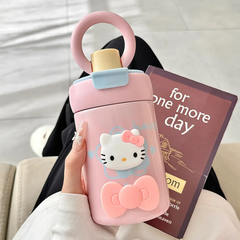 Hello Kitty Stylish Insulated Cup Cute Large-capacity Girls Dual-use Qme