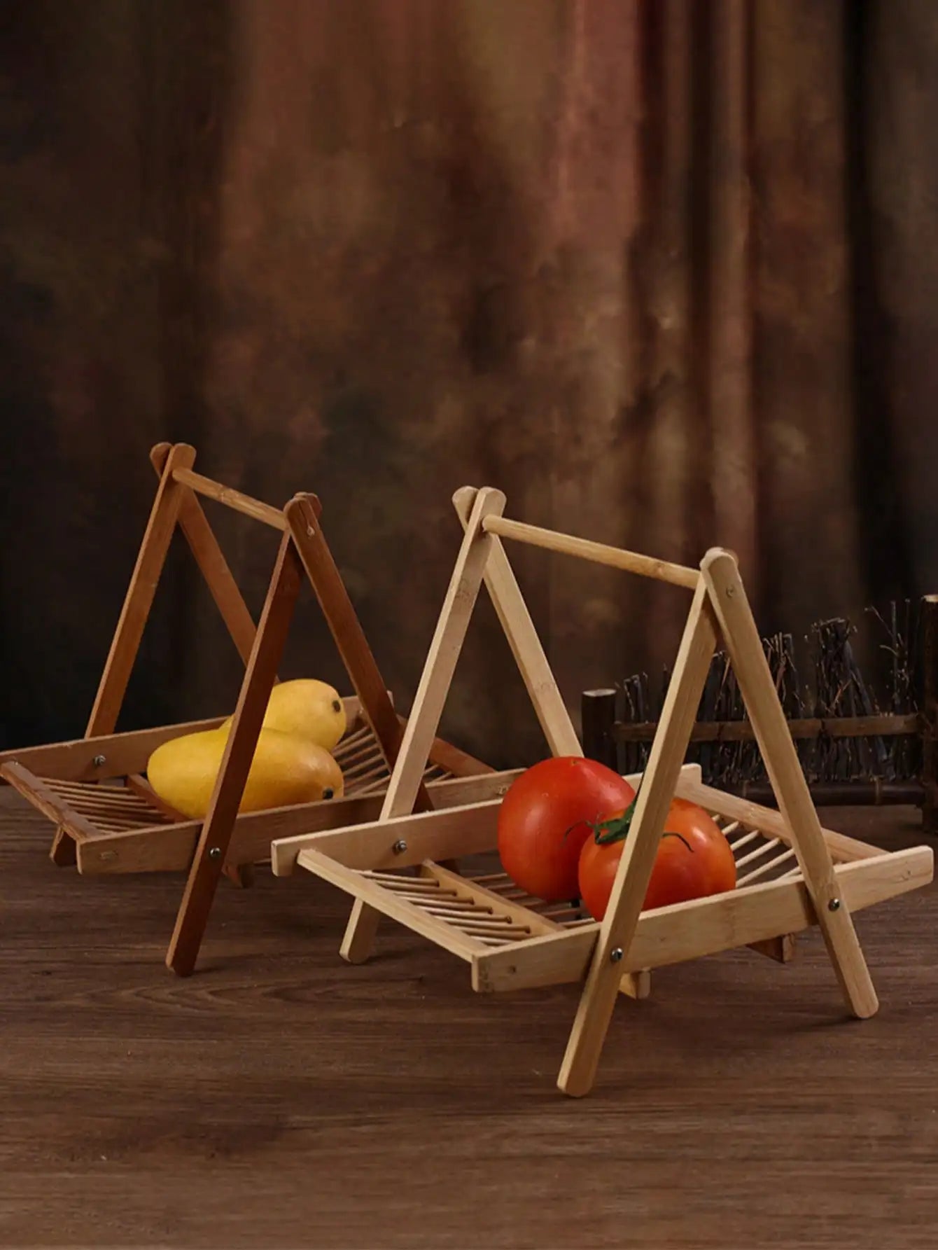 Multifunctional Solid Wood Folding Tray Food Storage Drying Qme