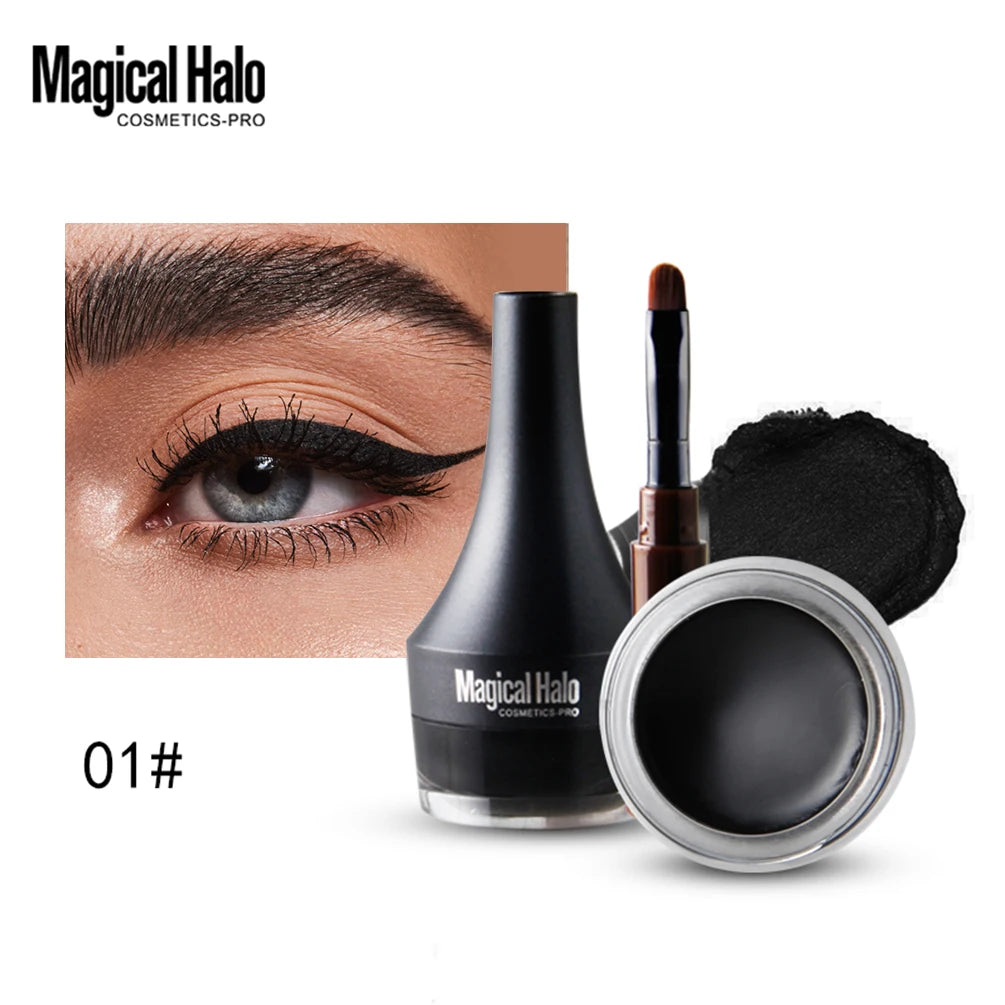 Eyebrow Pomade Brow Natural Dyeing Brow Tinted Waterproof Long Lasting Sculpted Brow Gel With Brush Eyeliner Cream Enhancers Qme Black China Mainland
