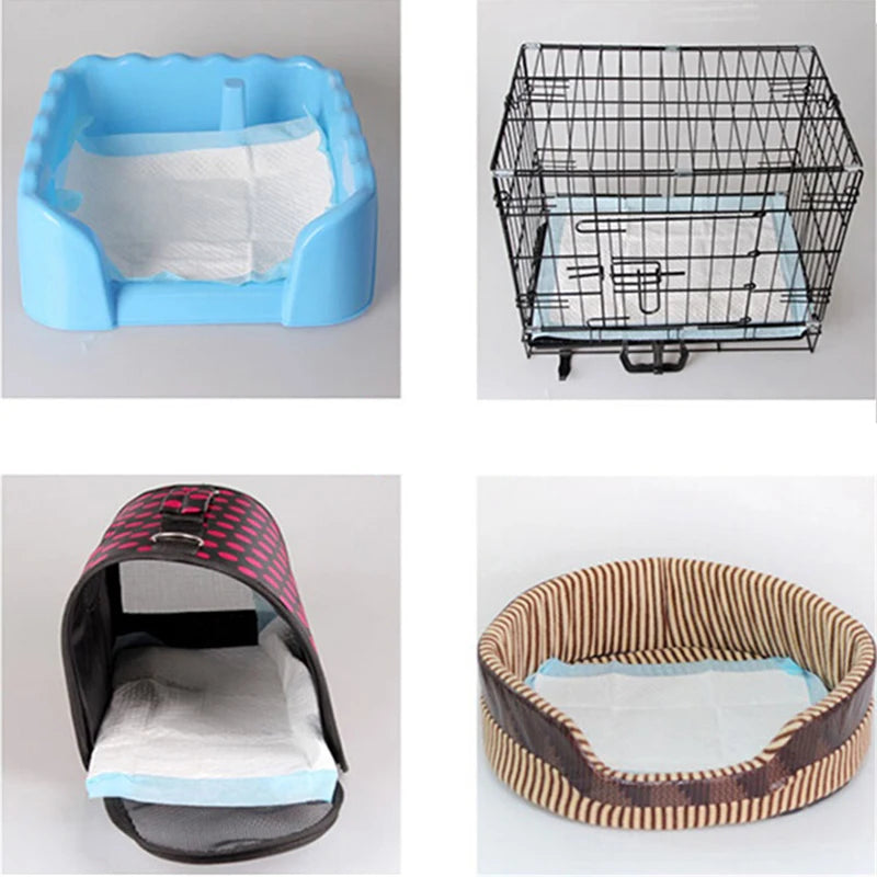 Super Absorbent Pet Diaper Dog Training Pee Pads Disposable Thickened Nappy Pads For Cats Dog Diapers Cage Mat Pet Supplies Qme