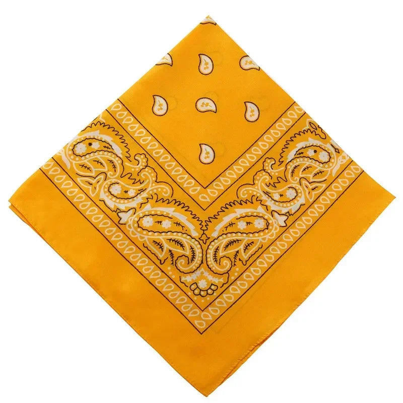 1PC Unisex Fashion Printed Square Scarf Cycling Bandana Fishing Sun Protection Neck Cover Scarves Handkerchief Outdoor Headwear Qme JH 55X55cm