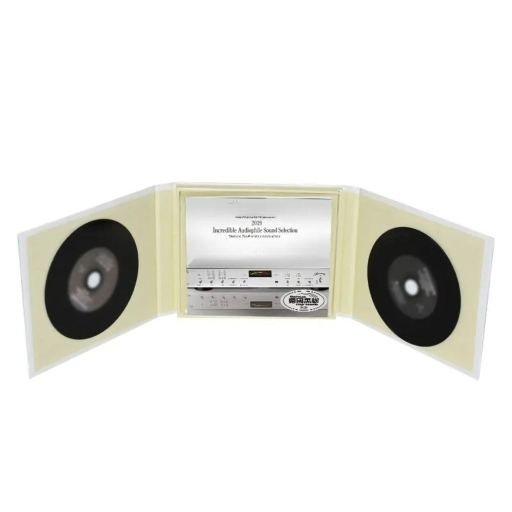 Audiophile Demo CD Album, Professional Audio Equipment Design Cover, High-Resolution Multi-Genre Reference Track Collection Qme