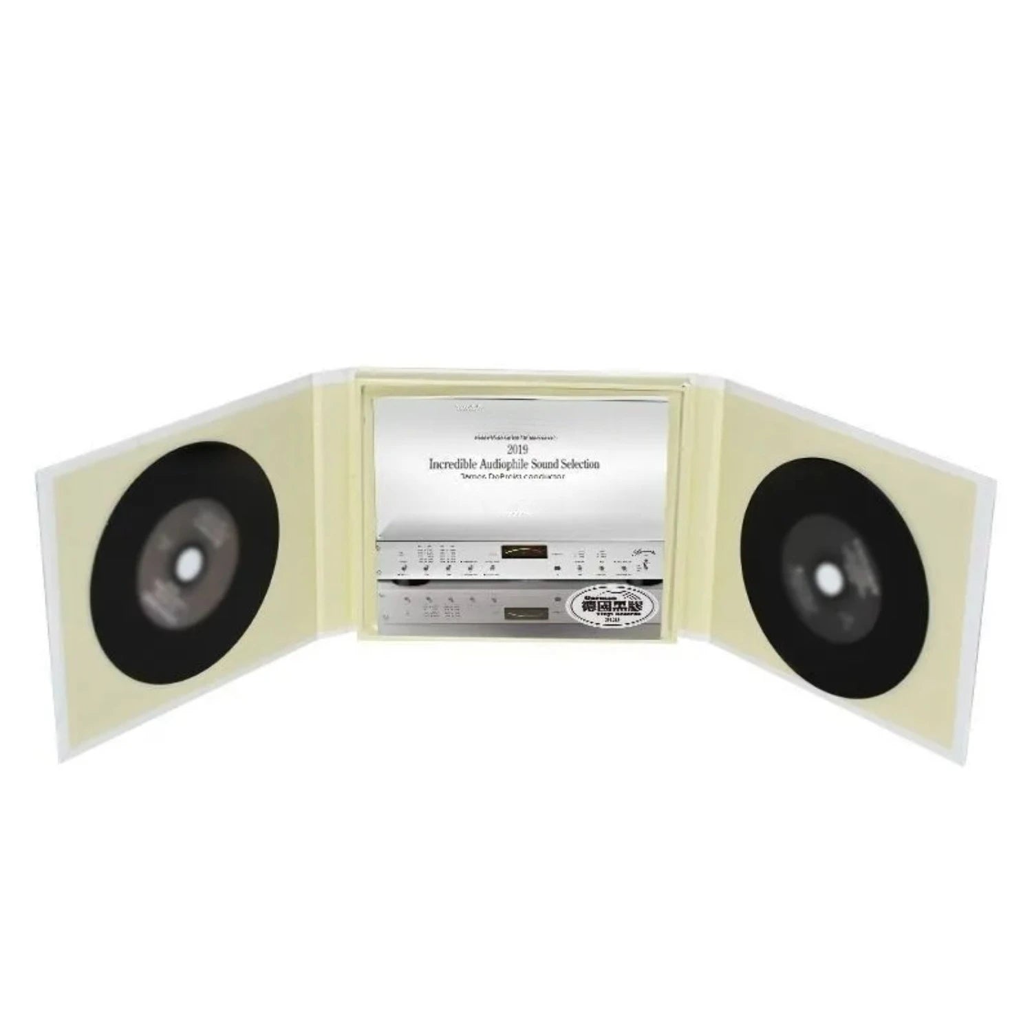 Audiophile Demo CD Album, Professional Audio Equipment Design Cover, High-Resolution Multi-Genre Reference Track Collection Qme