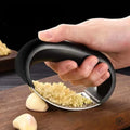 Stainless Steel Garlic Press Crusher Manual Garlic Mincer Chopping Garlic Tool Fruit Vegetable Tools Kitchen Accessories Gadget Qme Default Title