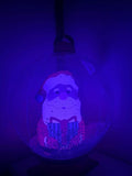 PVC inflatable transparent luminous Christmas ball 24-inch decorated Christmas indoor patio Christmas tree atmosphere ball Qme Santa Claus 60cm