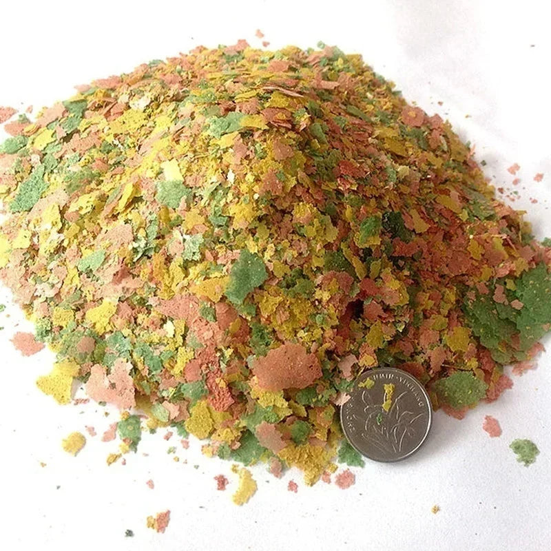 Tropical Ornamental Fish Thin Slice Food Aquarium Feed Seedling Qme