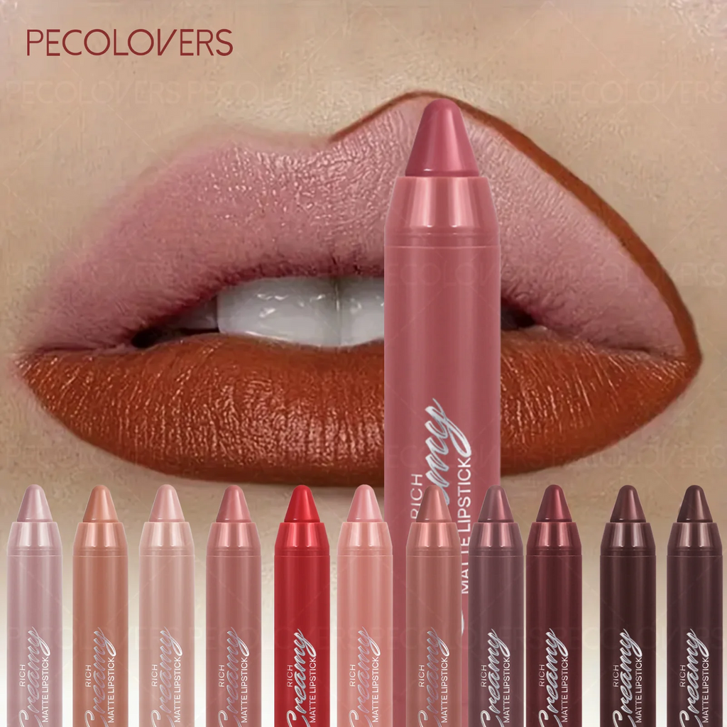 Colors Matte Lip Liner Lipstick Easy Accurately Apply Waterproof Qme