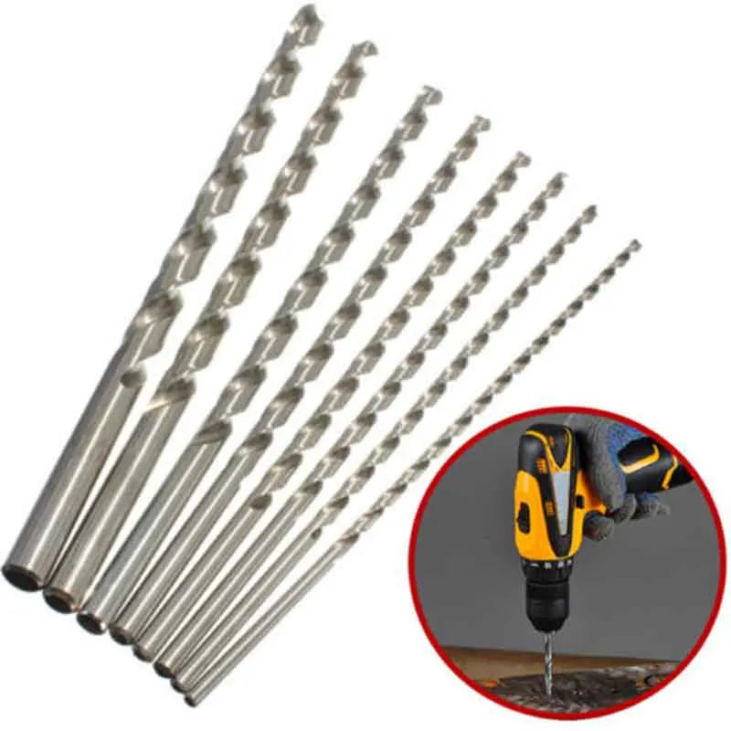 Diameter 2-6mm Length160-300mm Extra Long HSS Straight Shank Drill Bit Qme