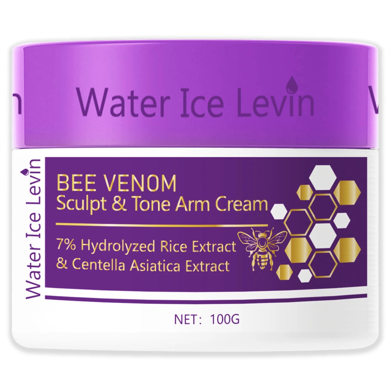 Bee Venom Body Massage Cream with Ginger, Aloe Vera and Coffee Extracts for Firming, Lifting and Improving Skin, a Moisturizing Formula Suitable for All Skin Types Qme 1Pcs 100g
