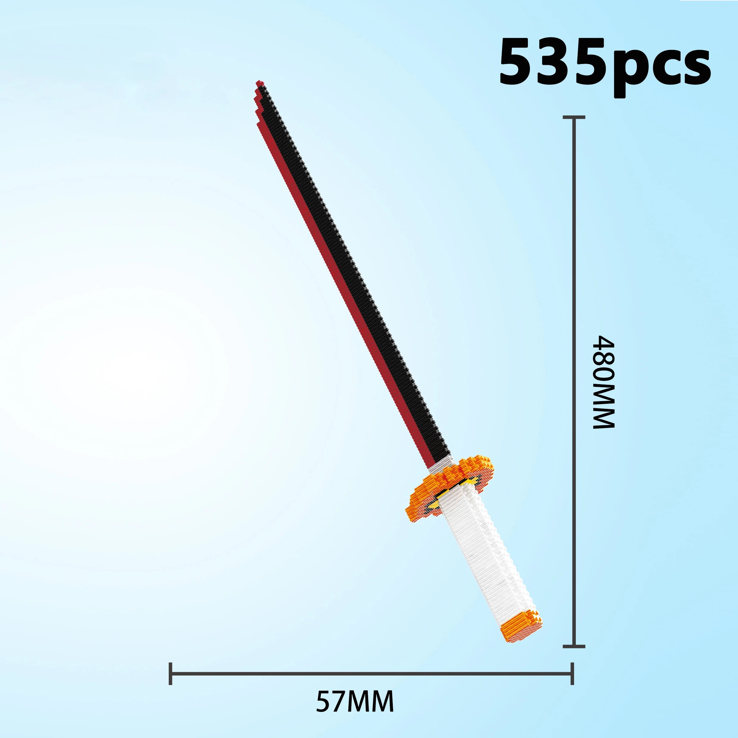 Sword Building Blocks Ninja Blade Katana Japanese Anime Butterfly Nichirin Knife Bricks Toys Children Adult Boys Girls Gift Qme Opp bag 3