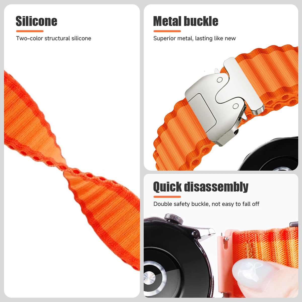 QuickFit 20mm 22mm 26mm Woven Nylon Band For Garmin Fenix 8 47mm 51mm 7 7X 6 6X 5 5X Plus/Enduro 3/Epix Pro Gen 2 Strap Bracelet Qme