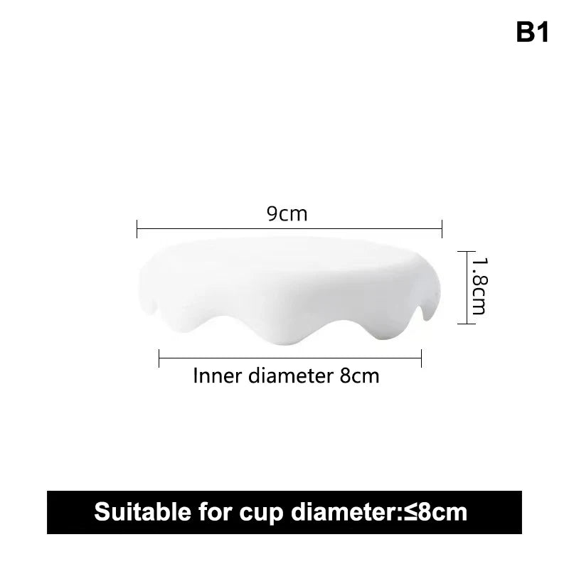 Multi Sizes Silicone Leakproof Mug Lid Heat Insulation Coffee Cup Qme B1