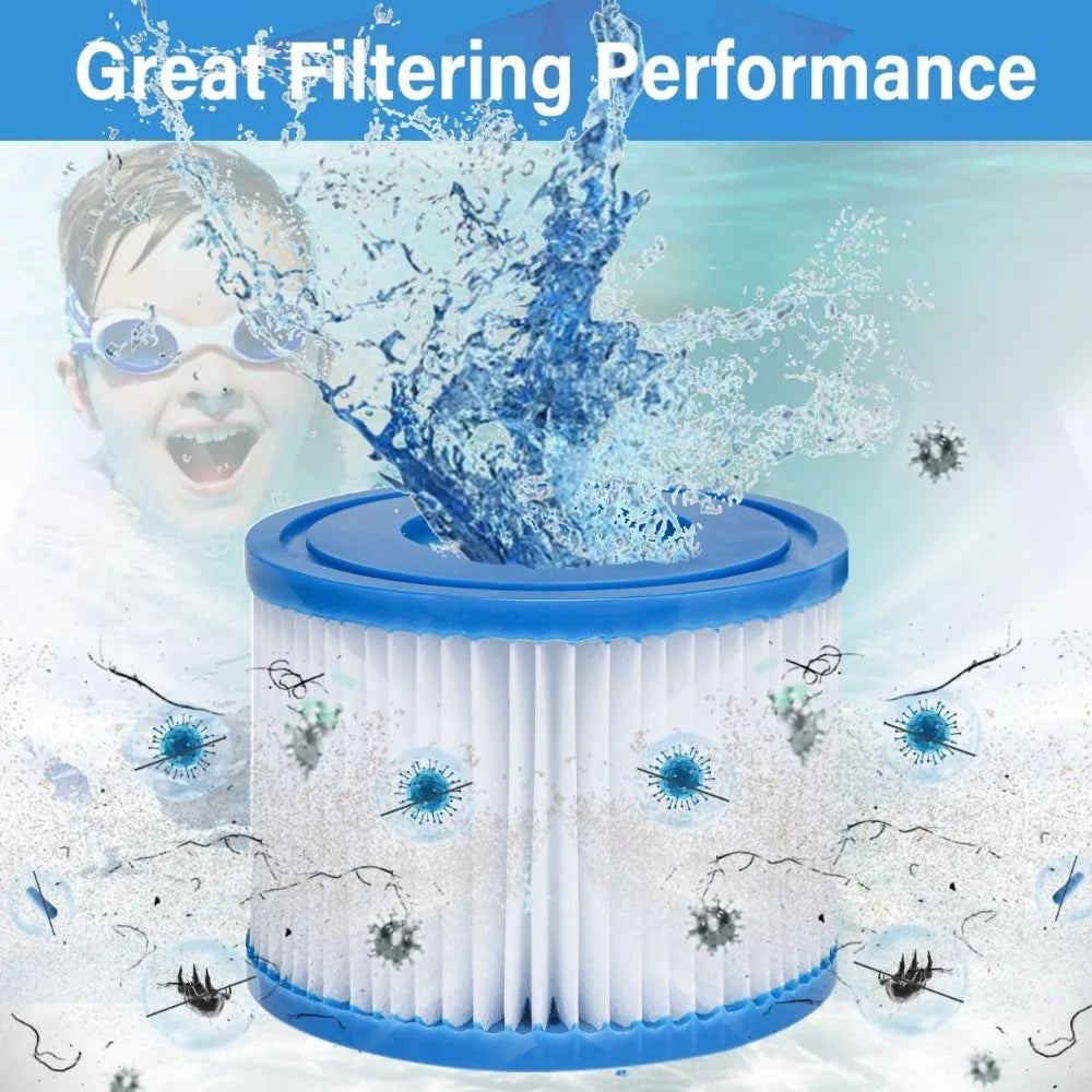 Swimming Pool Filter For Bestway/Intex type Swimming Pool Replacement Filter Pump Accessories Circulating Clean Filter Cartridge Qme