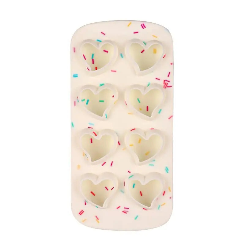 Mold Star Heart Shape Chocolate Candy Molds Silicone Trays Qme A4