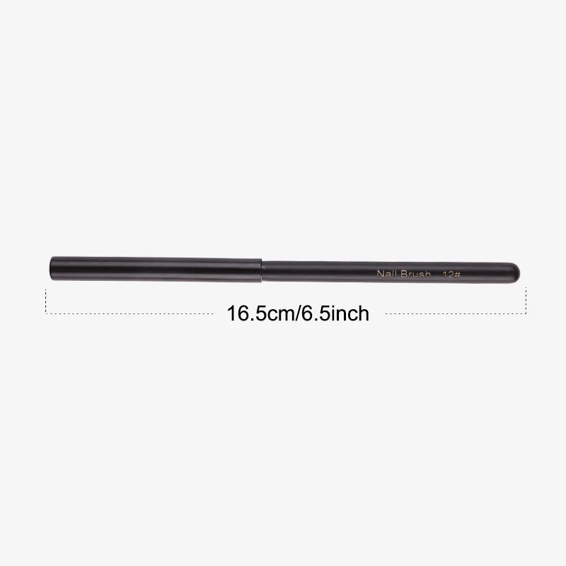 Wooden Handle Nail Drawing Brushes Manicure Lines Painting Gradient Qme
