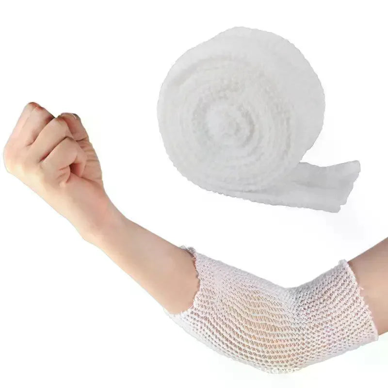 Hypoallergenic Elastic Net Wound Dressing 1 Roll Tubular Bandage Qme