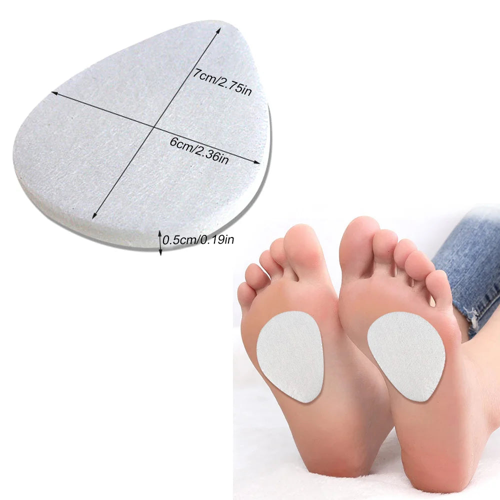1Pair Metatarsal Felt Feet Pads Insert Foot Cushion Soothing Comfort Qme