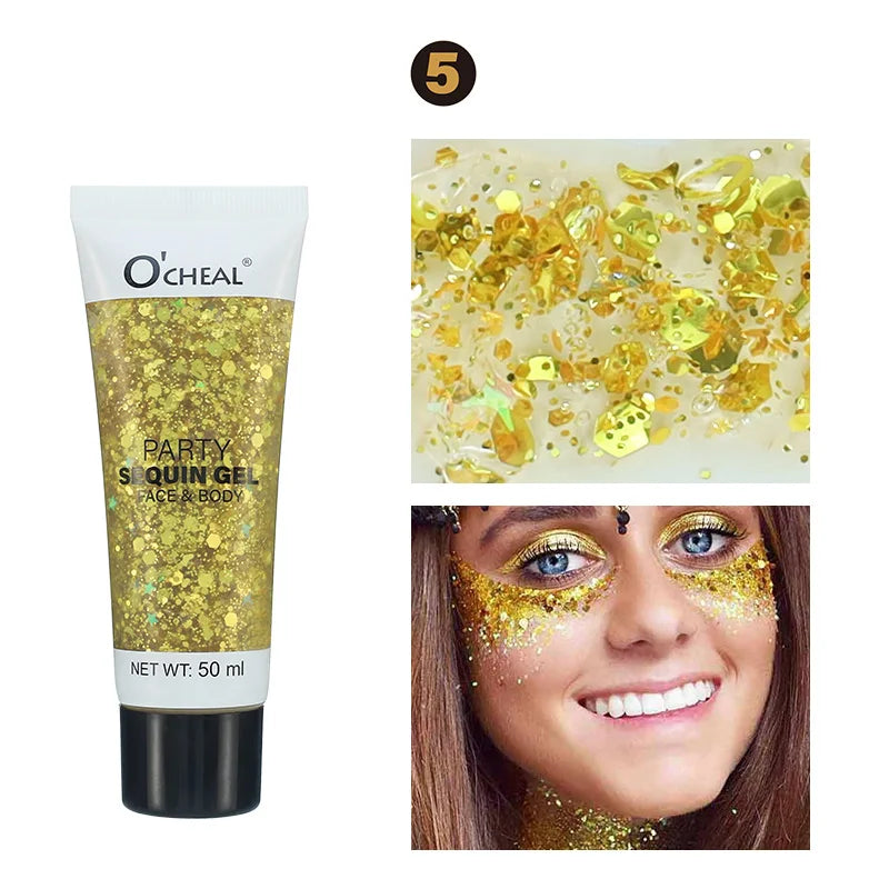 Party Sequin Gel Waterproof Sweat Proof Durable Shiny Creates Amazing Qme 5
