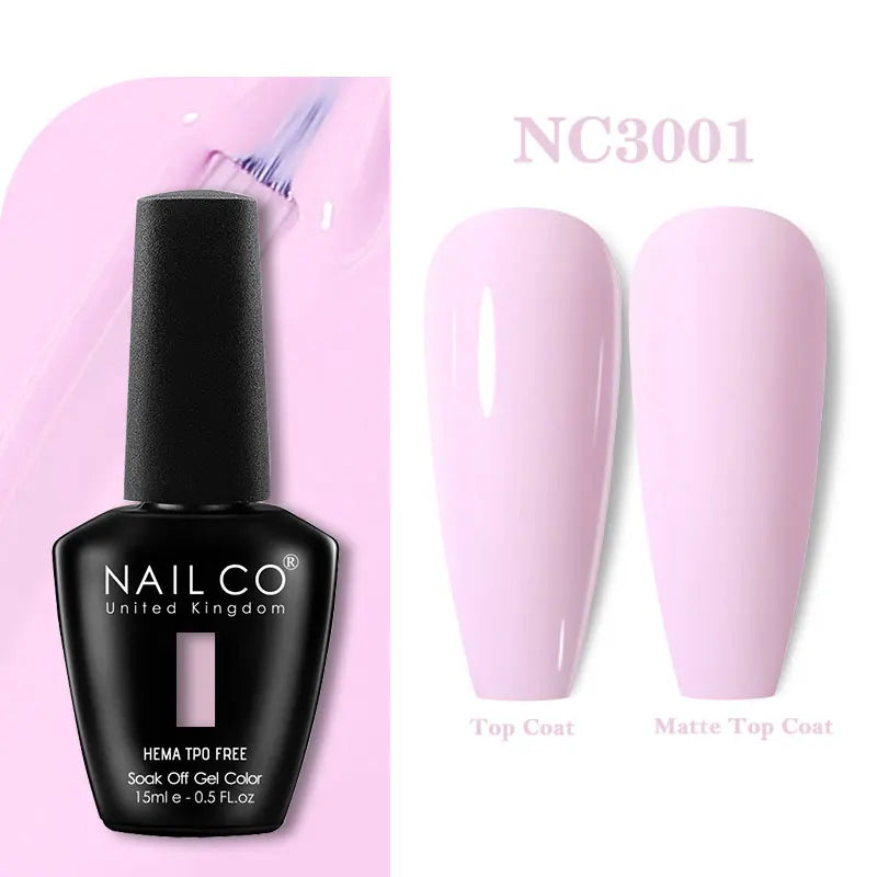 NAILCO Coat Base Gel Nail Polish Nails Art Semi Permanent Lacquer