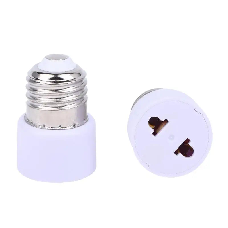 1PC Lamp Socket US/EU Without Light Practical White E27 Plug Bulb Holder Light Fixture Bulb Base Adapter DIY Accessories. Qme