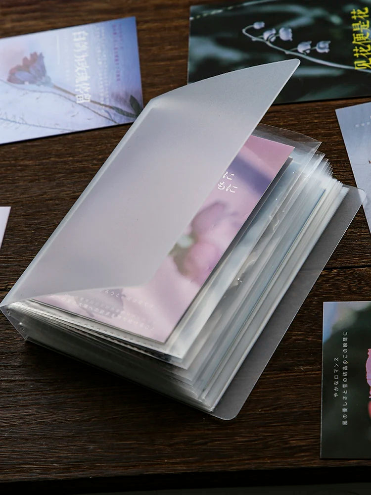 40 Pages/Book A6 Pocket Transparent Photo Postcard Organizer DIY Decorative Book Large Capacity Organizer Album Book Qme Default Title